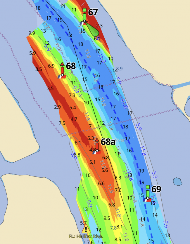 FL Halifax River by G69, MM 838.5 located in Waterway Guide